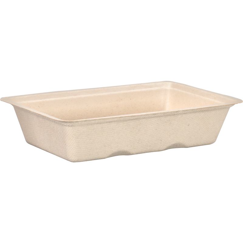 Depa -  Bak | Bagasse (suikerrietpulp) | A13 | snackbak | 163x110x36mm | naturel | 600 stuks