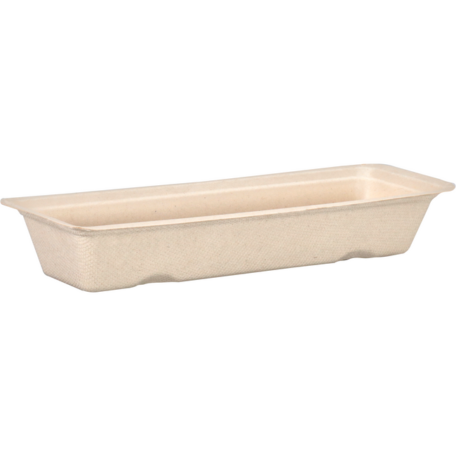 Depa -  Bak | Bagasse (suikerrietpulp) | A16 | snackbak | 200x72x32mm | naturel | 800 stuks
