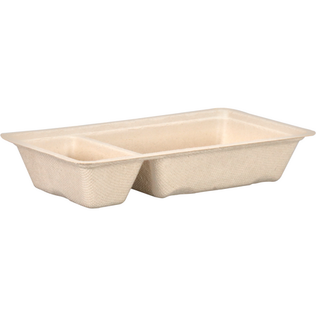 Depa -  Bak | Bagasse (suikerrietpulp) | A23 | snackbak | 170x95x30mm | naturel | 800 stuks