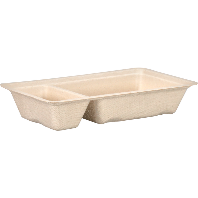 Depa -  Bak | Bagasse (suikerrietpulp) | A23 | snackbak | 170x95x30mm | naturel | 800 stuks