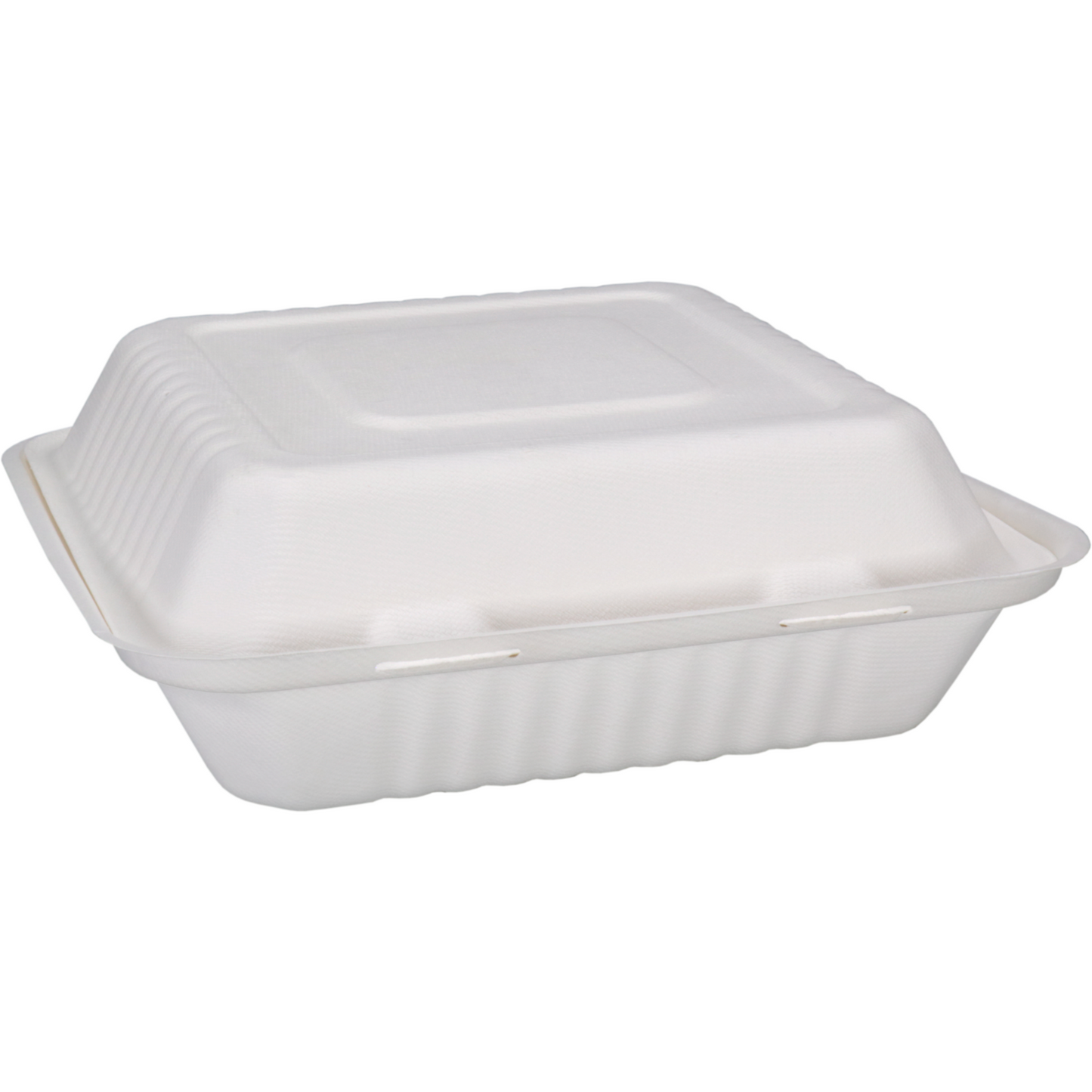 Depa -  Bak | Bagasse (suikerrietpulp) | 1200ml | maaltijdbox | 23x23x7.8cm | wit | 200 stuks