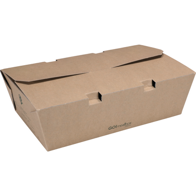 Twinkles - Go!Mealbox | 2000ml | 23x14x7,4cm | Pappe | braun | 80 Stück