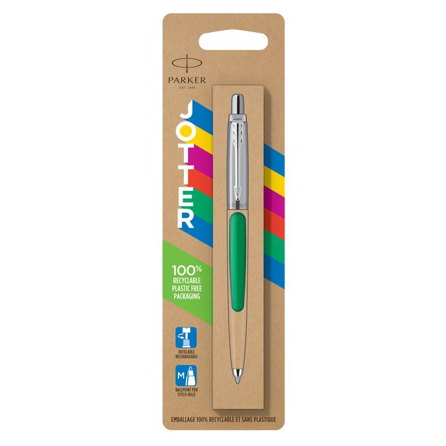 Parker - Kugelschreiber Jotter Original grün CT mittlere Blisterpackung mit 1 Stück