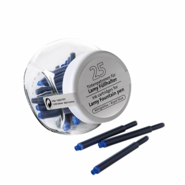 Tintenmuster Pelikan für Lamy Fountain Pen Royal Blue Pot mit 25 Teilen