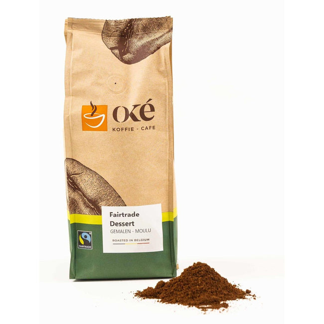 OKE Koffie - OKe-Kaffee, gemahlen, Packung mit 250 g, Fairtrade-Dessert