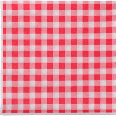 Klika -  Servet | 1/4 vouw | 1-laags | 32x33cm | papier | rood/wit | 3200 stuks