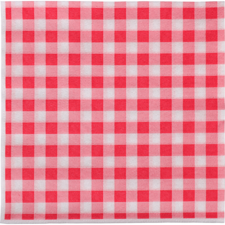 Klika -  Servet | 1/4 vouw | 1-laags | 32x33cm | papier | rood/wit | 3200 stuks