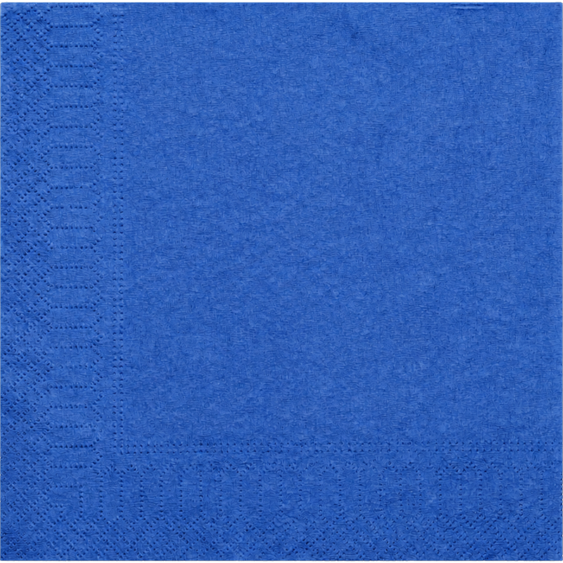 Klika -  Servet | 1/4 vouw | 2-laags | 33x33cm | cellulose | 20 pakken à 100 stuks | blauw | 2000 stuks