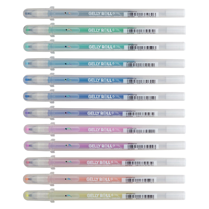Sakura - Gel Writer Gelly Roll Staubset mit 12 Farben