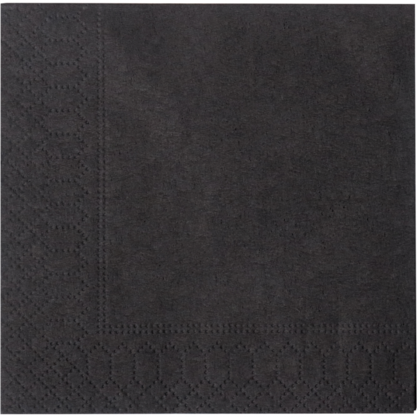 Klika - Serviette | 1/4-fach | 2-lagig | 24x24cm | Papier | schwarz | 300 Stück