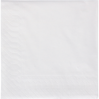 Klika -  Servet | 1/4 vouw | 2-laags | 24x24cm | papier | wit | 2400 stuks