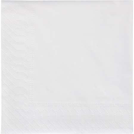 Klika -  Servet | 1/4 vouw | 2-laags | 24x24cm | papier | wit | 2400 stuks