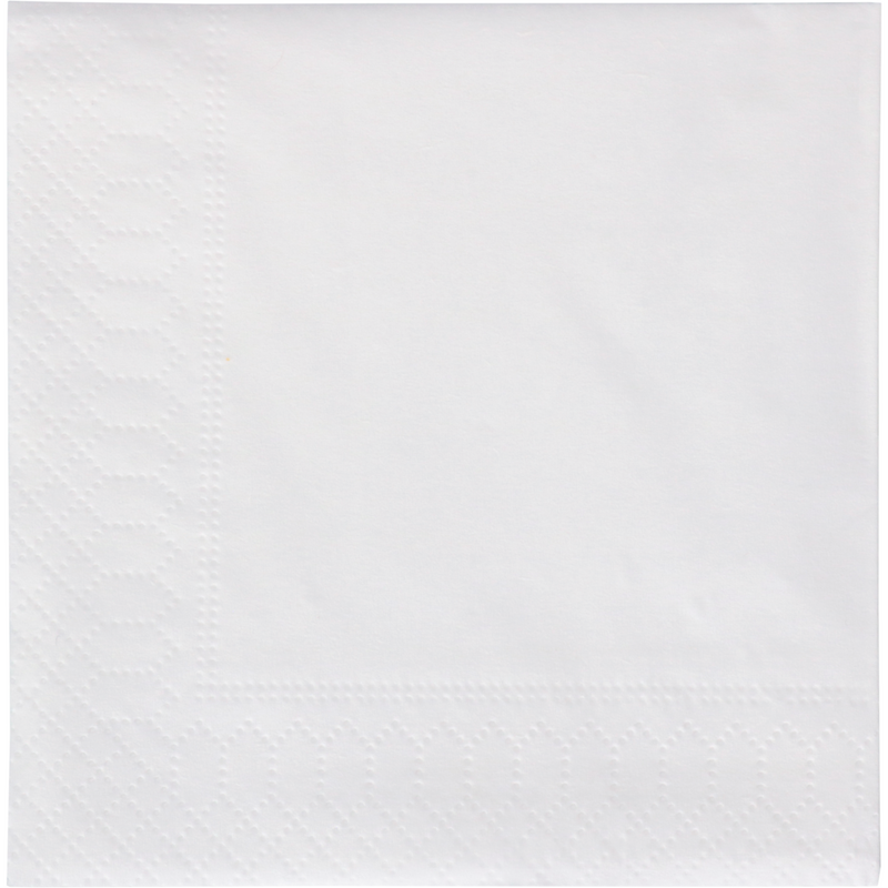 Klika -  Servet | 1/4 vouw | 2-laags | 24x24cm | papier | wit | 2400 stuks