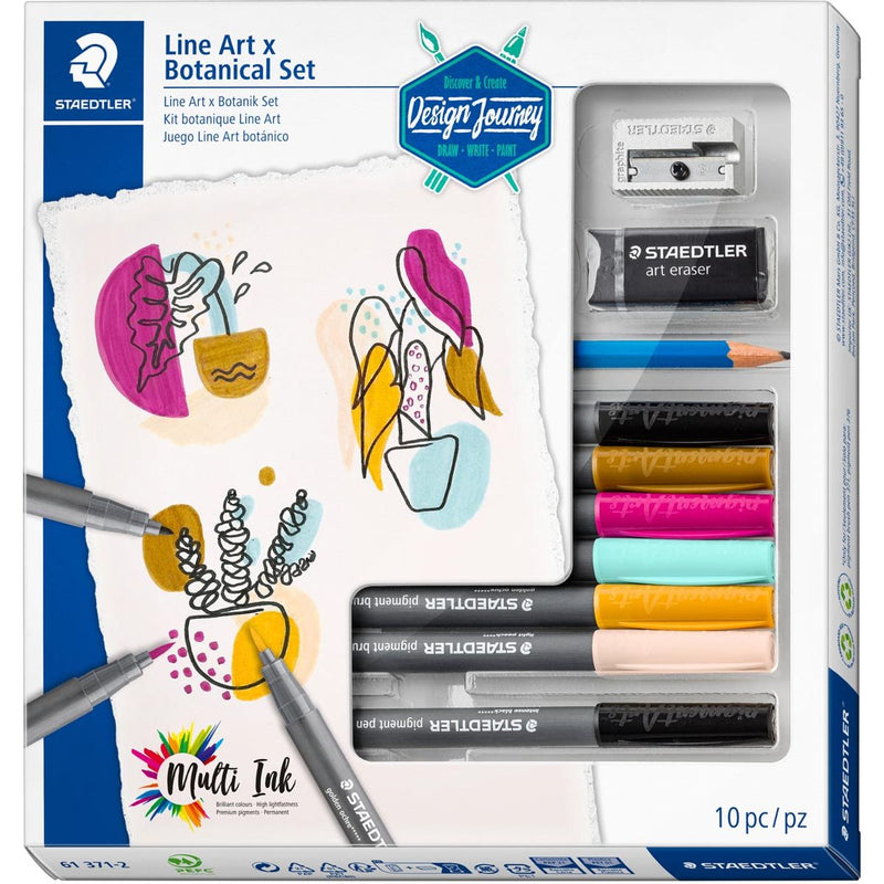 Staedtler – Pinselbeschriftungsset Design Journey Art Botanical 10-teiliges Set