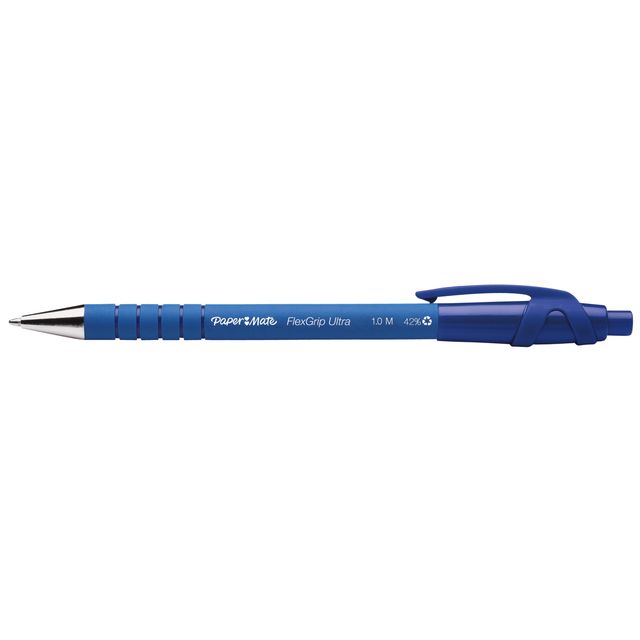 Paper Mate -  Balpen Flexgrip Ultra medium blauw | 12 stuks