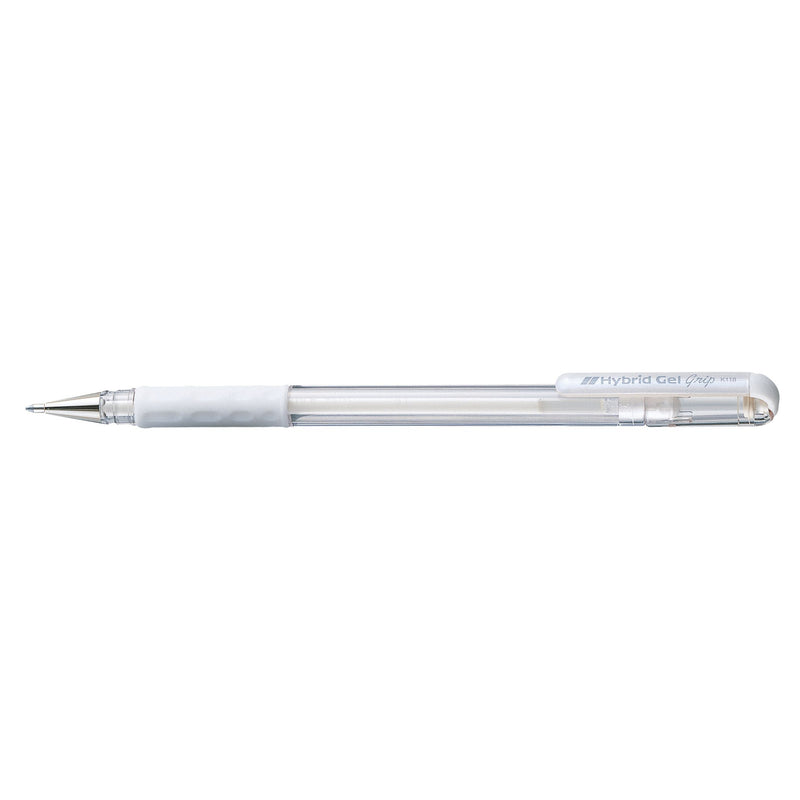 Pentel - Gel Writer K118 Grip mittelweiß