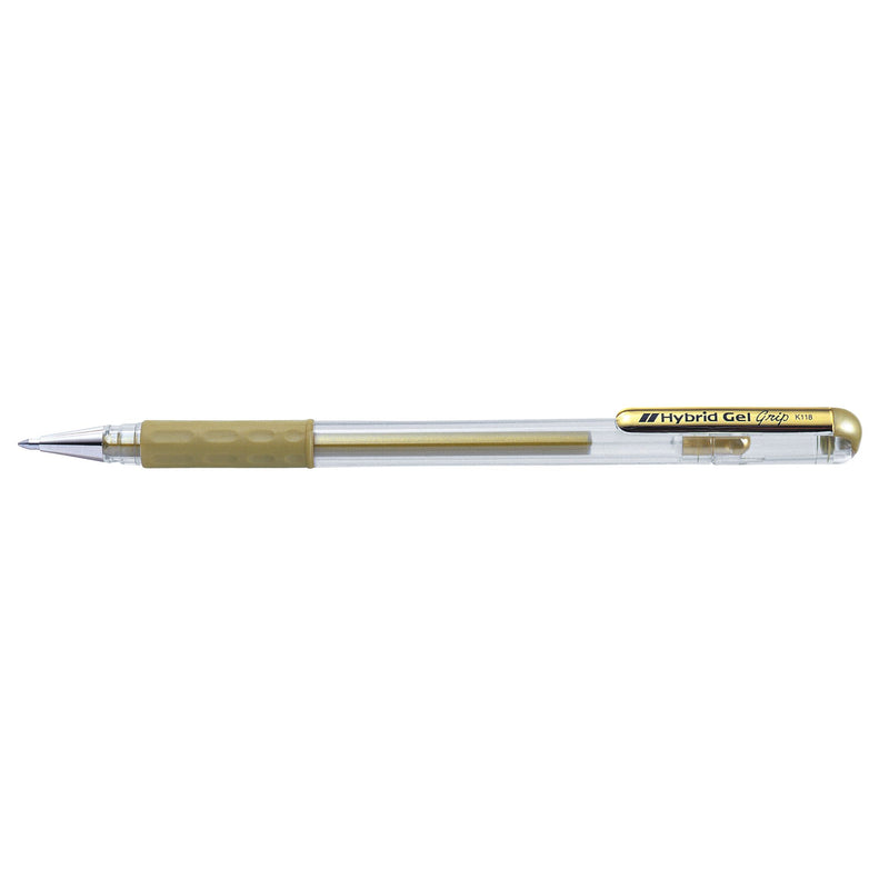 Pentel - Gelschreiber K118 Grip medium gold