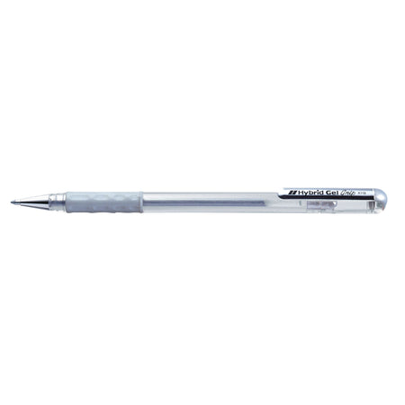 Pentel - Gel Writer K118 Grip medium silber | 12 Stück
