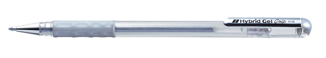 Pentel - Gelschreiber K118 Grip medium silber