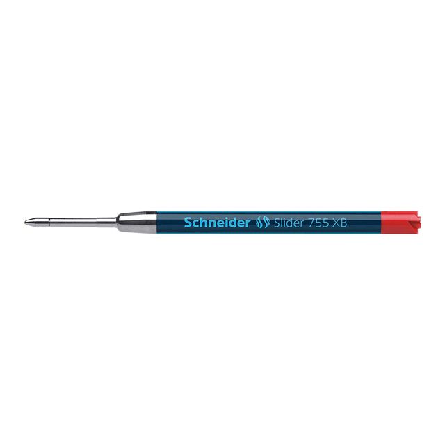 Schneider - Kugelschreibermine 755 Slider extra breit rot | 10 Stück