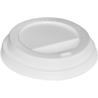 Depa - Becherdeckel Ø90mm mit Trinkloch weiß 100 Stück für 400cc Becher