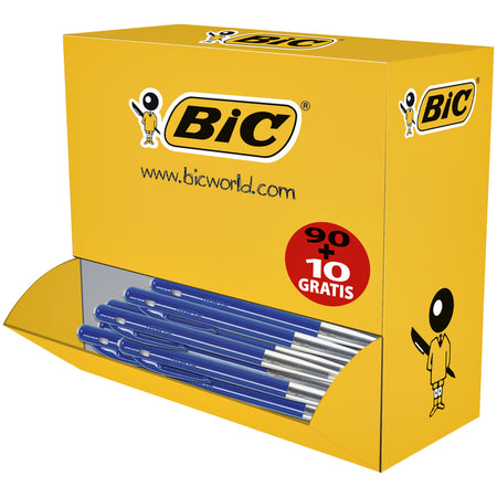 Bic - Kugelschreiber M10 mittelblau Box 90+10 gratis