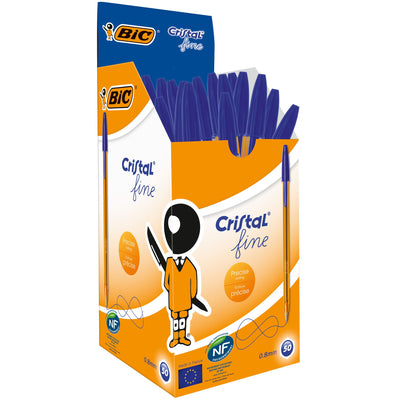 Bic - Kugelschreiber cristal f blau | 50 Stück