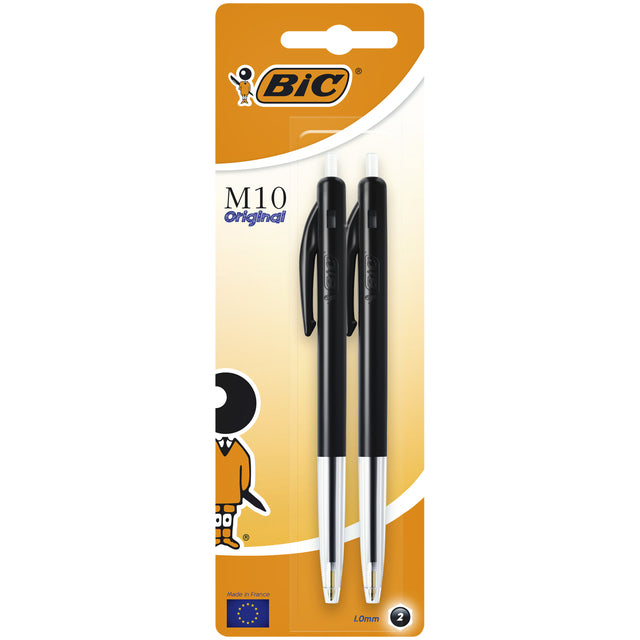 Bälle BIC M10 Black Medium Blister von 2st | 20 Teile