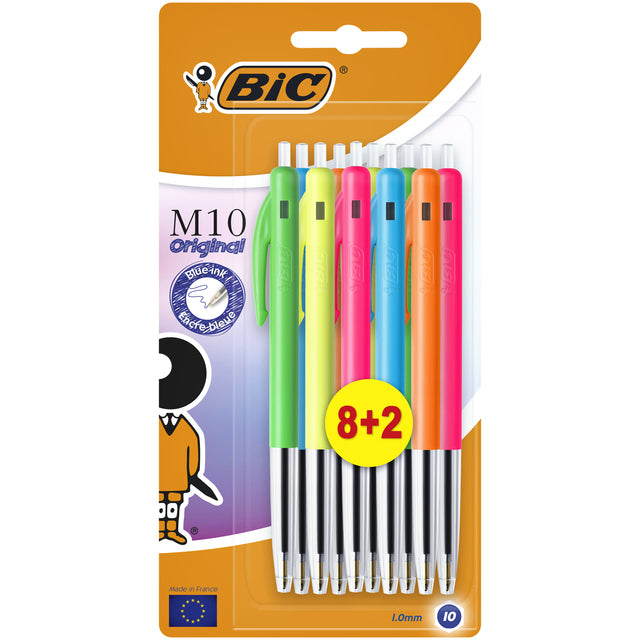 BAGKPEN BIC M10 Farben Limited Edition Blister 8+2 kostenlos
