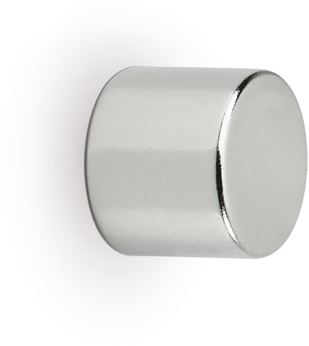 Maul - Neodym-Zylindermagnet, Fuß 10 x 10 x 10 mm, Zugkraft 4 kg, Silber, Blister à 10 Stück
