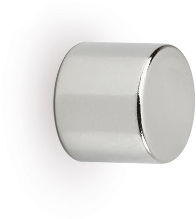 Maul - Neodym-Zylindermagnet, Fuß 10 x 10 x 10 mm, Zugkraft 4 kg, Silber, Blister à 10 Stück