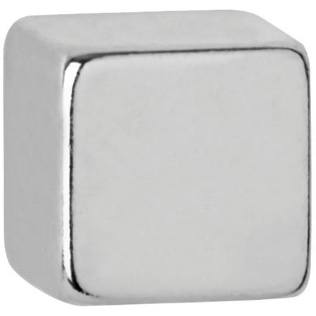 Maul - Neodym-Würfelmagnet, Fuß 7 x 7 x 7 mm, Zugkraft 1,6 kg, Silber, Blister à 10 Stück