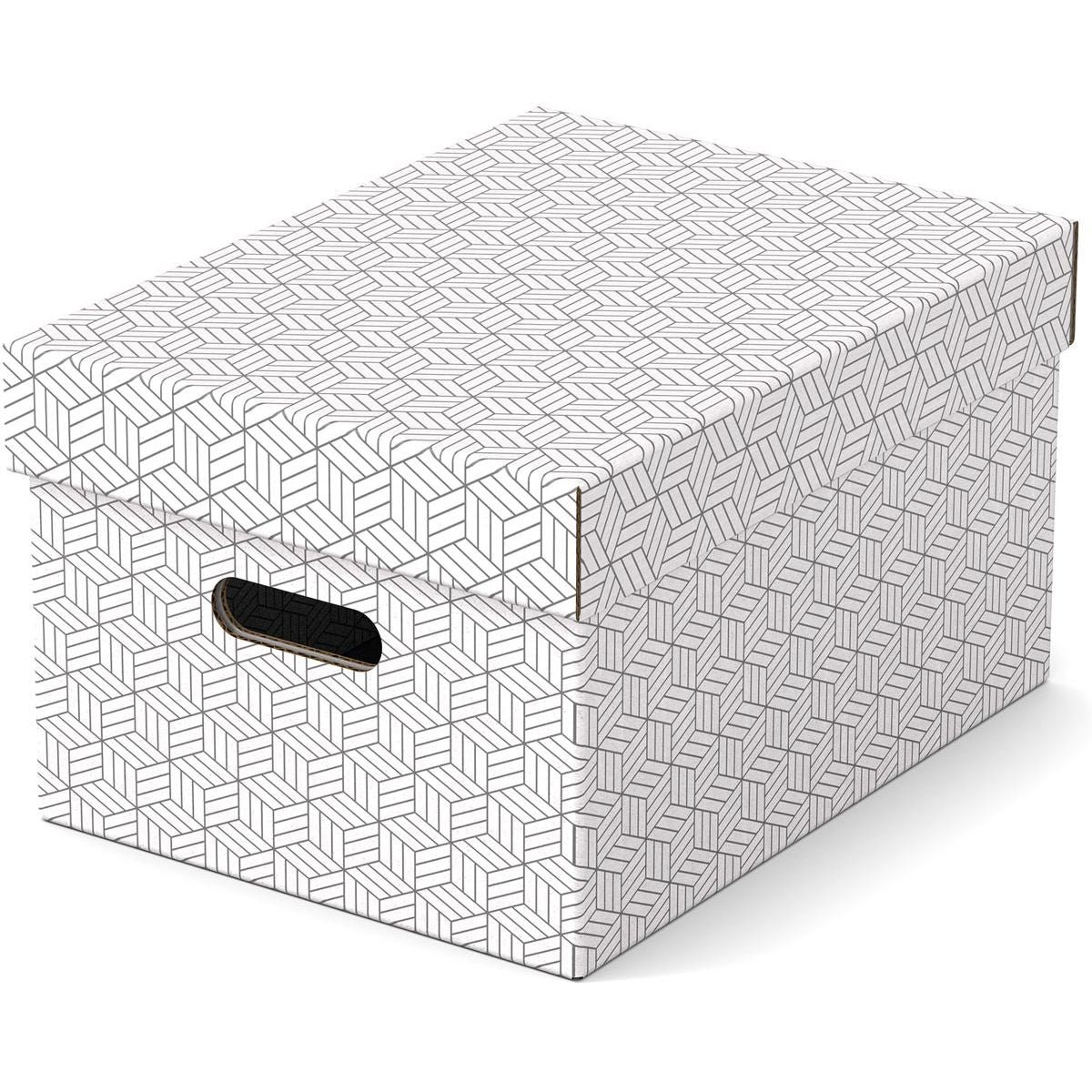Esselte - Geschenkbox Aufbewahrungsbox 36x27x21cm M hellgrau pro Stück