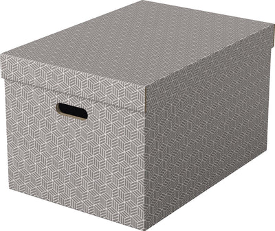 Esselte - Aufbewahrungsbox Home groß 355x305x510mm grau 3 Stück