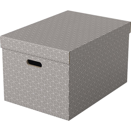 Esselte - Aufbewahrungsbox Home groß 355x305x510mm grau 3 Stück