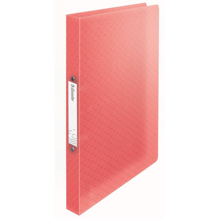 Esselte - Colour'Breeze Ringordner, 2 Ringe, PP, ft A4, mit flexiblem Einband, Koralle
