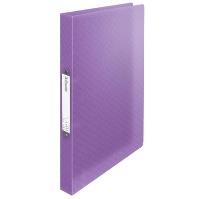 Esselte - Colour'Breeze Ringordner, 2 Ringe, PP, ft A4, mit flexiblem Einband, Lavendel