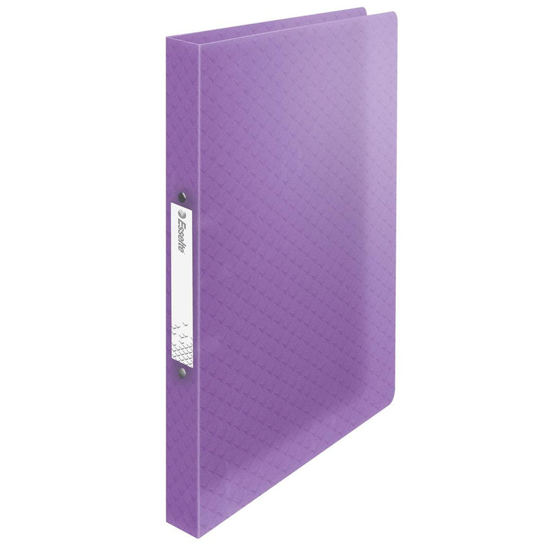 Esselte - Colour'Breeze Ringordner, 2 Ringe, PP, ft A4, mit flexiblem Einband, Lavendel