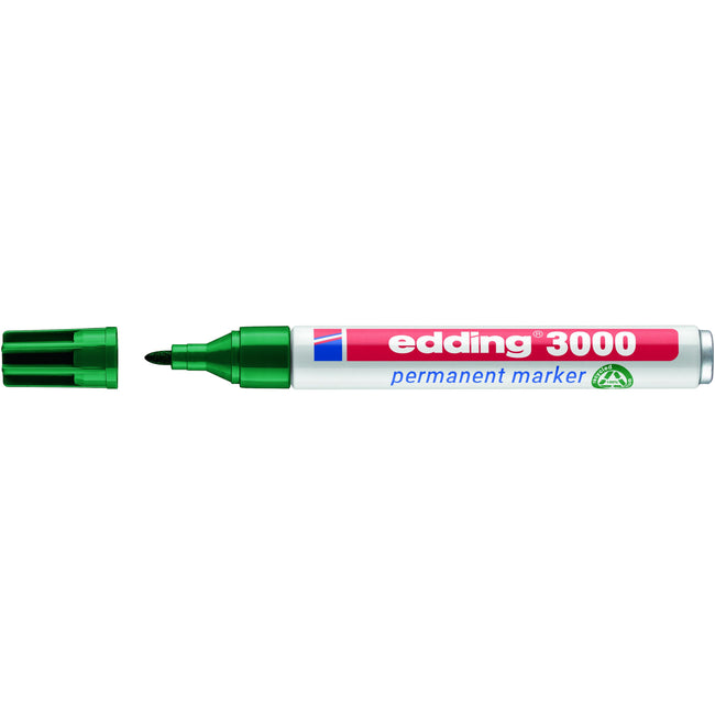 Edding - Filzstift 3000 rund 1,5-3mm grün | 10 Stück
