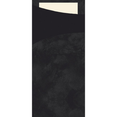 Duni - Sacchetto | Papier | 8,5x20cm | schwarz | 500 Stück