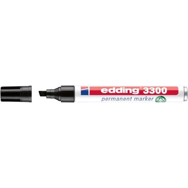 Edding - Filzstift 3300 Diagonale 1-5mm schwarz | 10 Stück