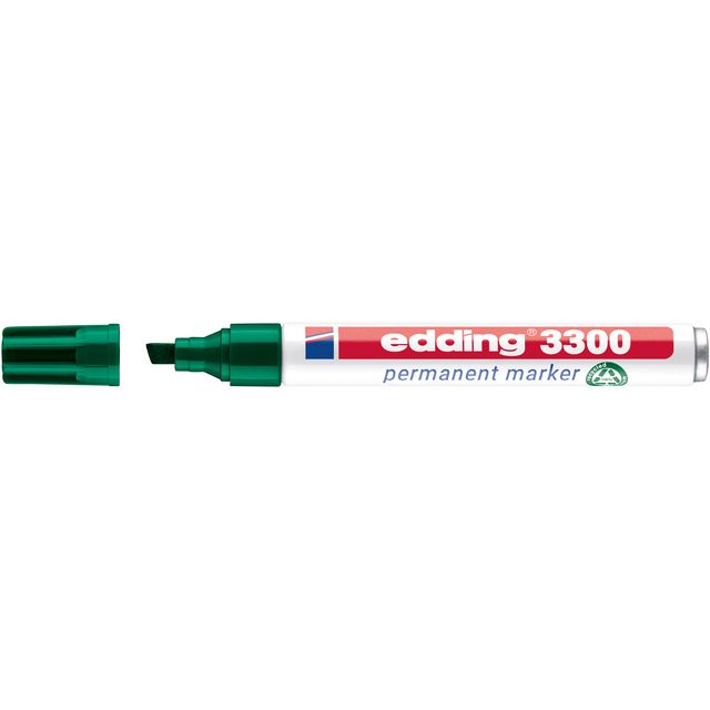 Edding - Filzstift 3300 Diagonale 1-5mm grün | 10 Stück