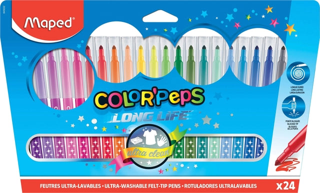 Filz -TIP mapered colorpseps langen Leben Set á 24 Farben