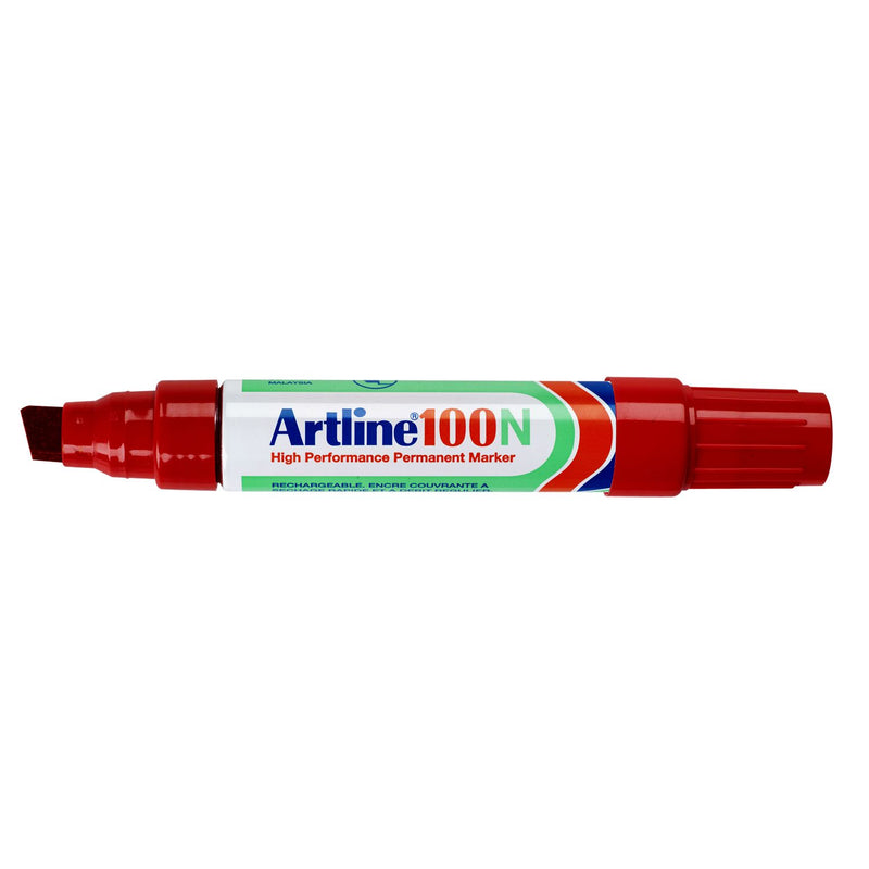 Artline - Filzstift 100 Diagonale 7,5-12 mm rot | 12 Stück