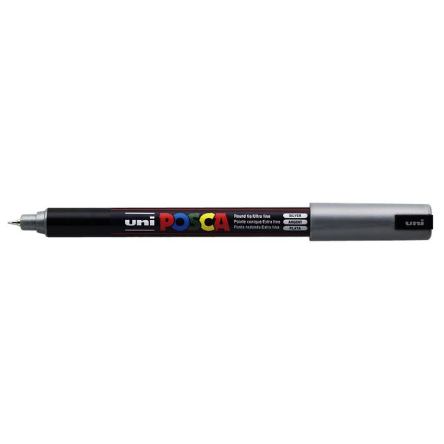 Posca - Paintmarker Uni PC1MR extrafeines Silber | 6 Stück