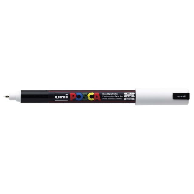 Posca - Paintmarker Uni PC1MR extra fein weiß | 6 Stück