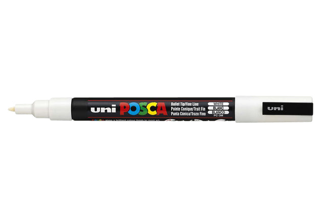 POSCA PC3M F Weiß | 6 Stück