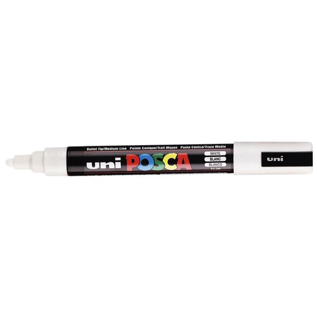 Posca - Paintmarker Uni PC5M mittelweiß | 6 Stück