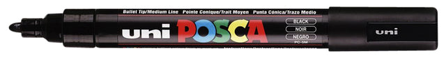 Posca pc5m m schwarz 6 Stück