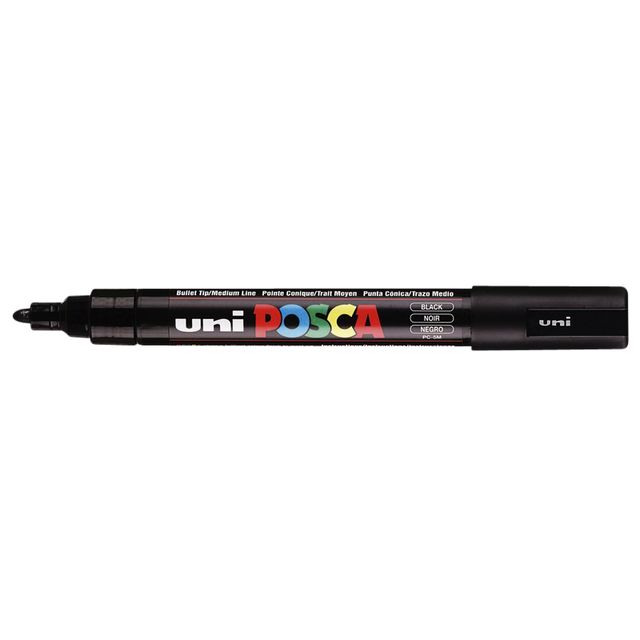 Posca - Paintmarker Uni PC5M mittelschwarz | 6 Stück